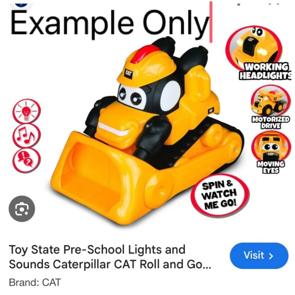 CAT Roll N’ GO Kids Construction Bulldozer Toy. - Picture 11 of 11
